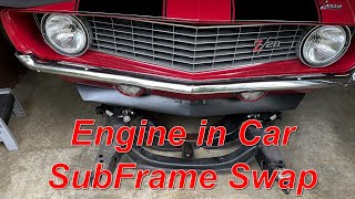 How to Replace a Camaro Subframe with Engine in Car [upl. by Mozza]