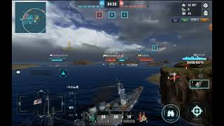 World of Warships Blitz  Tier 10 UK Battlecruiser St Vincent 08 [upl. by Neirbo564]