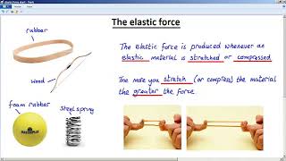 GCSE PHYSICS  FORCES  LESSON 15  elastic forces materials [upl. by Meingoldas]