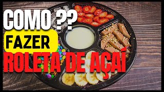 Como fazer Roleta de Açaí  Aumente em 200 o seu lucro com a roleta em seu cardápio [upl. by Beera430]