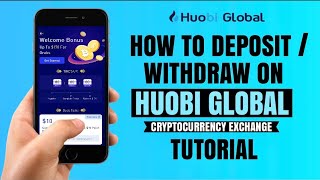 How to DEPOSIT or WITHDRAW on HTX Huobi Global  Crypto Exchange  App Tutorial [upl. by Tartan437]