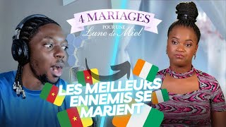 LES MEILLEURS ENNEMIS SE MARIENT  4 Mariages Pour Une Lune De Miel reaction [upl. by Cher389]