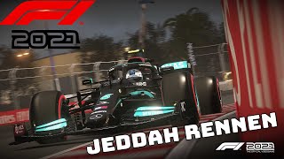 F1 2021 Jeddah Rennen  Neue Strecke in Saudi Arabien Gameplay DEGER [upl. by Edyak]