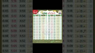 Ramadan times Calendar 2024 sehri iftar time Ramadan 2024 Time Table [upl. by Lareena]