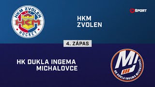 4 zápas štvrťfinále playoff Zvolen – Michalovce 32 HIGHLIGHTY [upl. by Lilak]