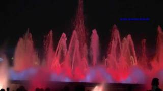 Barcelona magische Fontäne Magic Fountain of Montjuicwmv [upl. by Oigroeg]