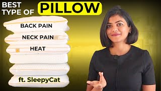 👆Select the Best pillow for Back Pain Neck Pain Heat with SleepyCat [upl. by Kinnie248]