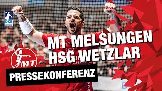 Pressekonferenz MT Melsungen vs HSG Wetzlar  MT Melsungen 2017  2018 [upl. by Alleroif]