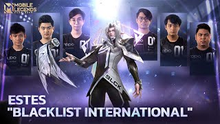 New Skin  Estes quotBlacklist Internationalquot  Mobile Legends Bang Bang [upl. by Leiuqese464]