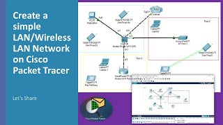 Creat a simple LANWireless LAN Network on Cisco Packet Tracer Home and Bussiness [upl. by Aneekal232]