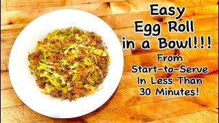 🍴 Egg Roll in a Bowl Fried Cabbage Recipe LowCarb Nutritious amp Delicious [upl. by Billmyre]