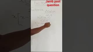 Factorization of Algebraic Expressions factoring Algebra Factorization Jamb [upl. by Otho]