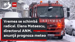 Vremea se schimbă radical Elena Mateescu directorul ANM anunţă prognoza meteo [upl. by Ltney]