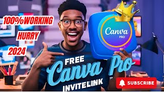 100 Working Get Canva Pro Free Instant team Invite Link 2024  Better Than Bingotingo [upl. by Haldan]