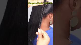 😍Stunning｜Braided Ponytail Tutorial On Short Natural Hair｜Beginner Friendly Hairstyle mybraidedwig [upl. by Hassett638]