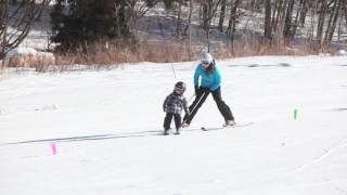 Frustrated Dad Creates Product to Teach Kids to Ski  Hookease [upl. by Einnil]