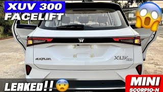 2024 XUV 300 FACELIFT LEAKED 🦁 FULL INTERIOR REVEALED 😱 XUV300 NEW MODEL😍 XUV300 2024 Facelift [upl. by Ydneh]