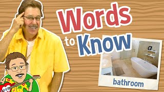 Words to Know  Bathroom Objects  Jack Hartmann [upl. by Yerfej]