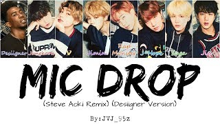 BTS방탄소년단  Mic Drop Desiigner Ver Colour Coded Lyrics HanRomEng [upl. by Bara490]