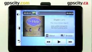 Audible Books in the Garmin nuvi 3550 and nuvi 3590 with GPS City [upl. by Koran391]