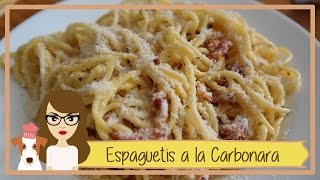 Espaguetis a la Carbonara con huevo  Receta Paso a Paso [upl. by Estel]