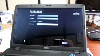 富士通のパソコン windows81を初期設定した [upl. by Einad]