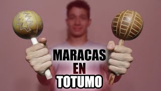 Como hacer Maracas Artesanales con ¡TOTUMO [upl. by Ardnayek]