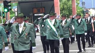 583 Schützenfestparade St Sebastianusschützen Köln Mülheim 2018 [upl. by Beora]