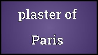 Plaster of Paris Meaning [upl. by Lizzy924]