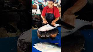 Great quick chop of yellowfin tuna fishcutting satisfying cuttingfishtuna seafood shorts [upl. by Gayler]