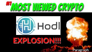 HODL TOKEN EXPLODES 1 MOST VIEWED CRYPTO Hodl coin Hodltoken CryptoMasterclass [upl. by Yesnik497]