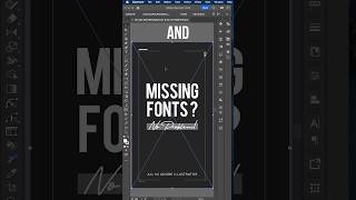 Easily Outline Missing Fonts Directly in Adobe Illustrator [upl. by Ymmik]