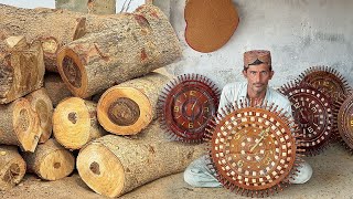 Incredible Process of Making Wooden Clock  Amazing Woodworking Project [upl. by Braunstein]