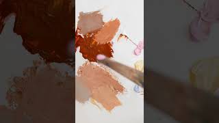 What Color Makes Skin Tone Oil Paint oilpaint oilpaintingart [upl. by Googins]