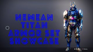 Destiny 2 Season of the Lost  Nemean Titan Armor Ornaments Set Showcase [upl. by Ydroj752]