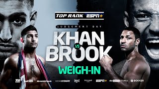 Amir Khan vs Kell Brook  WEIGHIN  FIGHT SATURDAY ESPN IN US SKY SPORTS BOX OFFICE IN UK [upl. by Etolas]