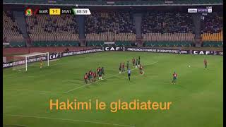 Le but du achraf hakimi Maroc 2 contre le Malawi 1 can 2022 [upl. by Ecerehs]