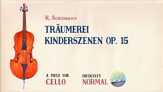 🎹 R Schumann  Träumerei from Kinderszenen Op 15 Piano Accompaniment Playback for Cello🎹 [upl. by Nadual513]