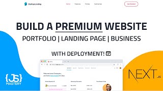 Build and Deploy a Premium Next JS React Website  Landing Page Business Website Portfolio [upl. by Kellene95]