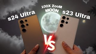 Samsung S24 Ultra VS S23 Ultra MOON ZOOM TEST [upl. by Imerej]