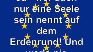 Europahymne Lyrics Video [upl. by Trik]