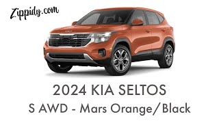 2024 Kia Seltos S Mars Orange wBlack Interior [upl. by Astiram]