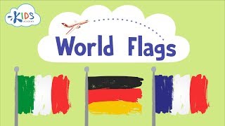 Learn Flags For Kids  World Flags  Italy France Germany  Kids Academy [upl. by Titus]