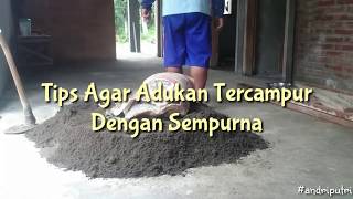 Cara Membuat Adukan Plesteran Dinding Rumah [upl. by Eterg535]