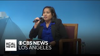 LA City Council candidate Ysabel Jurado caught saying quotF the policequot in leaked audio [upl. by Ellesor936]