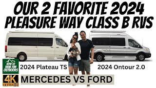 2024 Pleasure Way Ontour 2 and Plateau TS Class B RV Walkthrough  Mercedes vs Ford Camper Van [upl. by Hobard150]