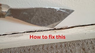 How to Fix Large Gaps Along Skirting Base Boards [upl. by Miranda]