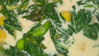 How to cook Ginataang kalabasa sitaw at spinach very lame [upl. by Merline]