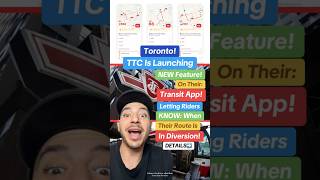 Torontos TTC is Launching NEW Feauture on Transit App toronto transit commuters [upl. by Etnomaj]