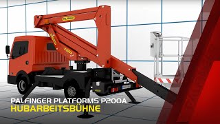 Palfinger Platforms P200A Hubarbeitsbühne  Access Platform [upl. by Ainevuol]